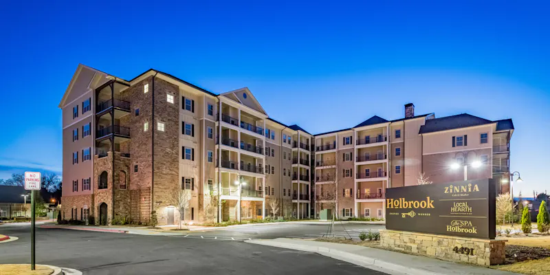 Exterior view of the Holbrook of Acworth Independent Living in Acworth, GA