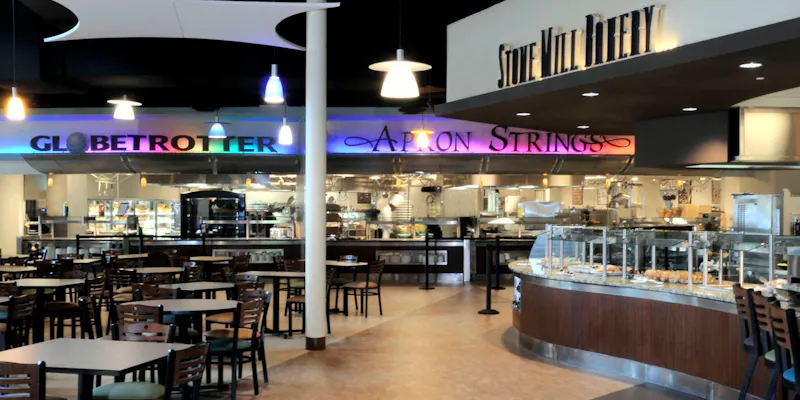 Kennesaw State University Student Dining Facility, Institutional, Higher Education, Restaurant, Fitness Center, LEED, Choate Construction