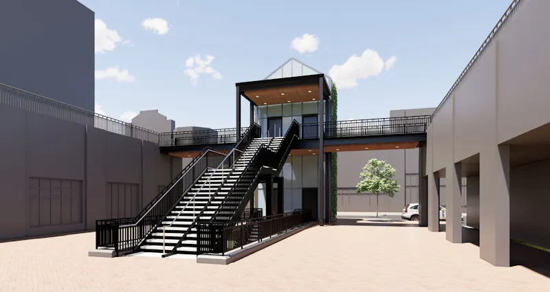Grand Stairway Atlantic Station Rendering Staircase