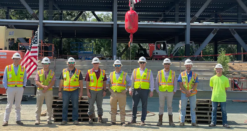Choate Construction Credit One Volvo Stadium Topping Out Entertainment Construction