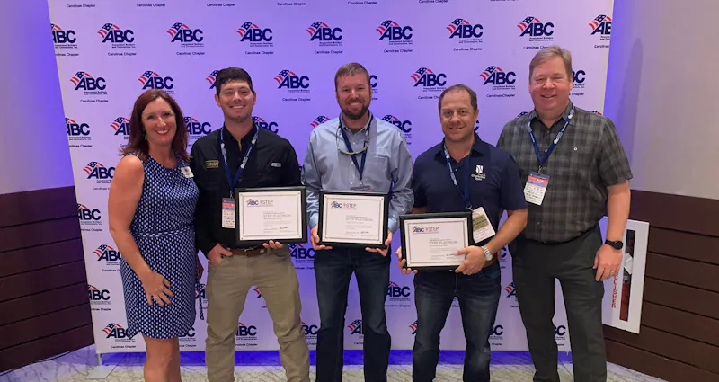 Choate Construction Company ABC Carolinas STEP Safety Award