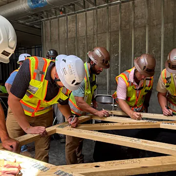 Choate Construction One80 Place Topping Out Celebration Affordable Housing