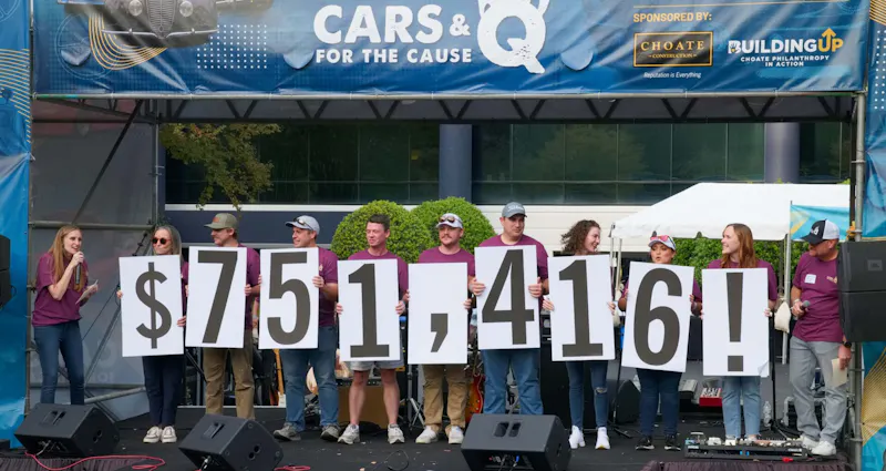Choate Construction Cars & 'Q for the Cause Corporate Philanthropy Cystic Fibrosis Fundraiser